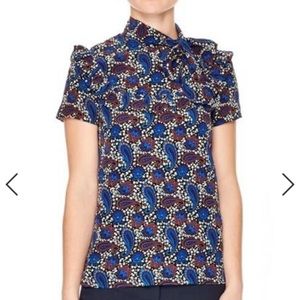 NWT Sandro Poe Paisley Top Size 1